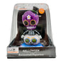 Halloween Solar Powered Animated Figurine With Skeleton Design Purple White NEW