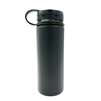 Fifty Fifty Vacuum Insulated Water Bottle 18oz Black Stainless Steel BPA-Free