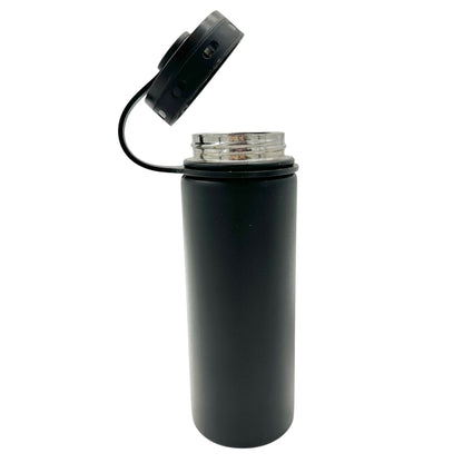 Fifty Fifty Vacuum Insulated Water Bottle 18oz Black Stainless Steel BPA-Free