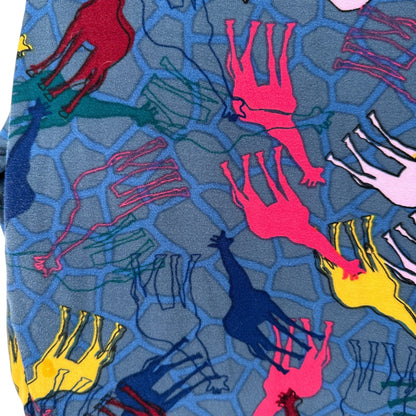 LuLaRoe Leggings Womens Tall and Curvy Blue Multicolor Giraffes Size 12-22 Soft