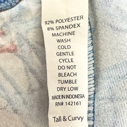 LuLaRoe Leggings Womens Tall and Curvy Blue Multicolor Giraffes Size 12-22 Soft