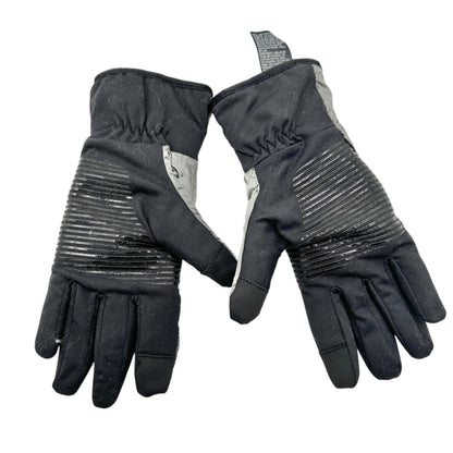 All In Motion Water-Resistant Winter Gloves S/M Silver Grip Palms Touchscreen