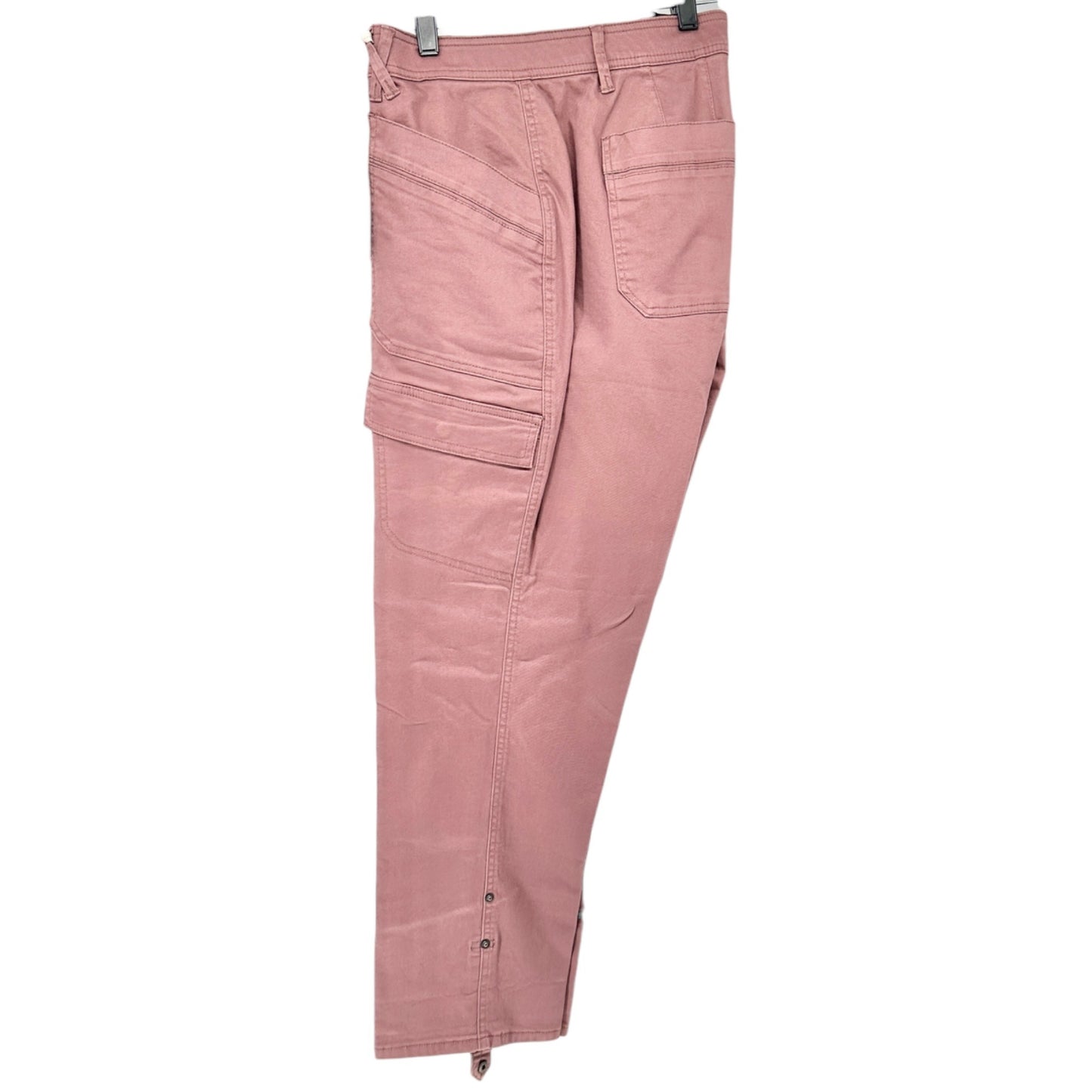 Democracy Ab solution High Rise Cargo Pants 18W Mauve Stretch Slimming Design