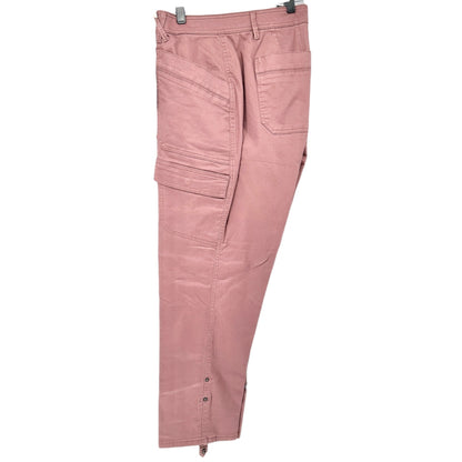 Democracy Ab solution High Rise Cargo Pants 18W Mauve Stretch Slimming Design
