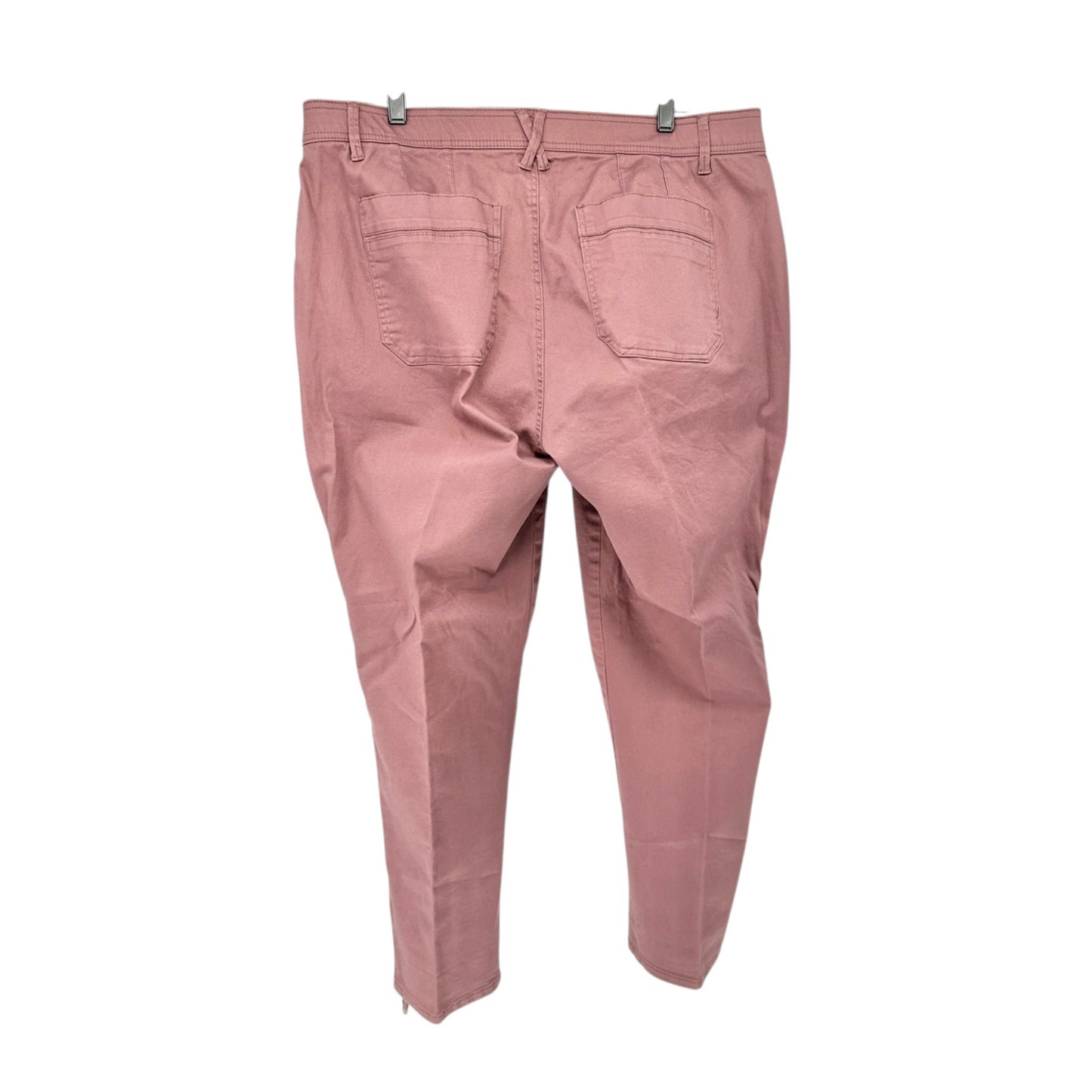 Democracy Ab solution High Rise Cargo Pants 18W Mauve Stretch Slimming Design