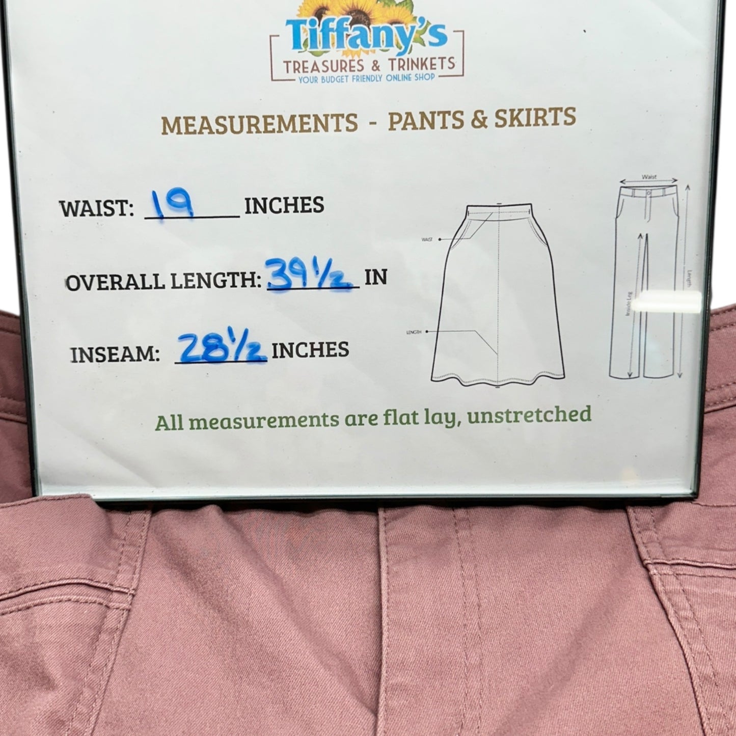 Democracy Ab solution High Rise Cargo Pants 18W Mauve Stretch Slimming Design