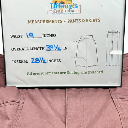 Democracy Ab solution High Rise Cargo Pants 18W Mauve Stretch Slimming Design