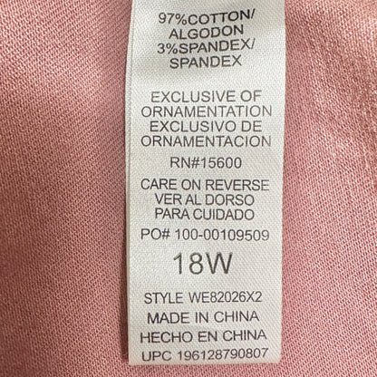 Democracy Ab solution High Rise Cargo Pants 18W Mauve Stretch Slimming Design