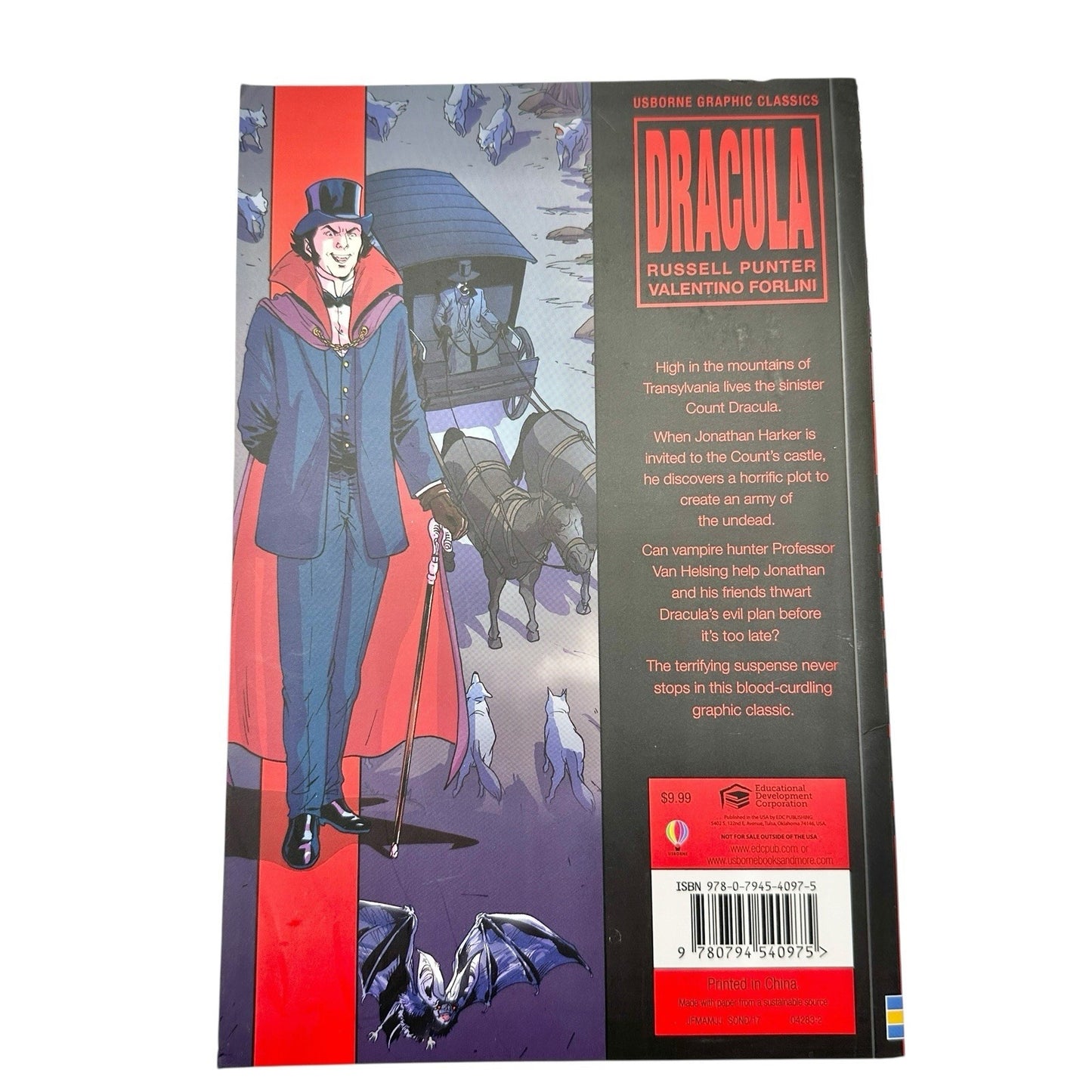 Dracula by Russell Punter (2019, Trade Paperback) Usborne Graphic Classics