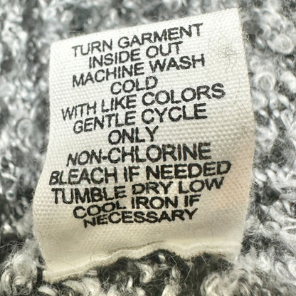 Ady P Hooded Sweater Womens 3X Black White Marled Long Sleeves Relaxed Fit Soft