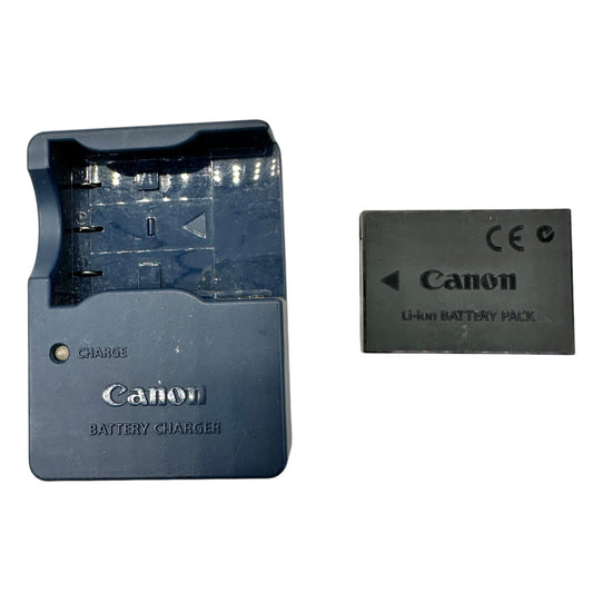 Canon CB-2LU Battery Charger and Li-Ion Battery Pack For Canon Cameras