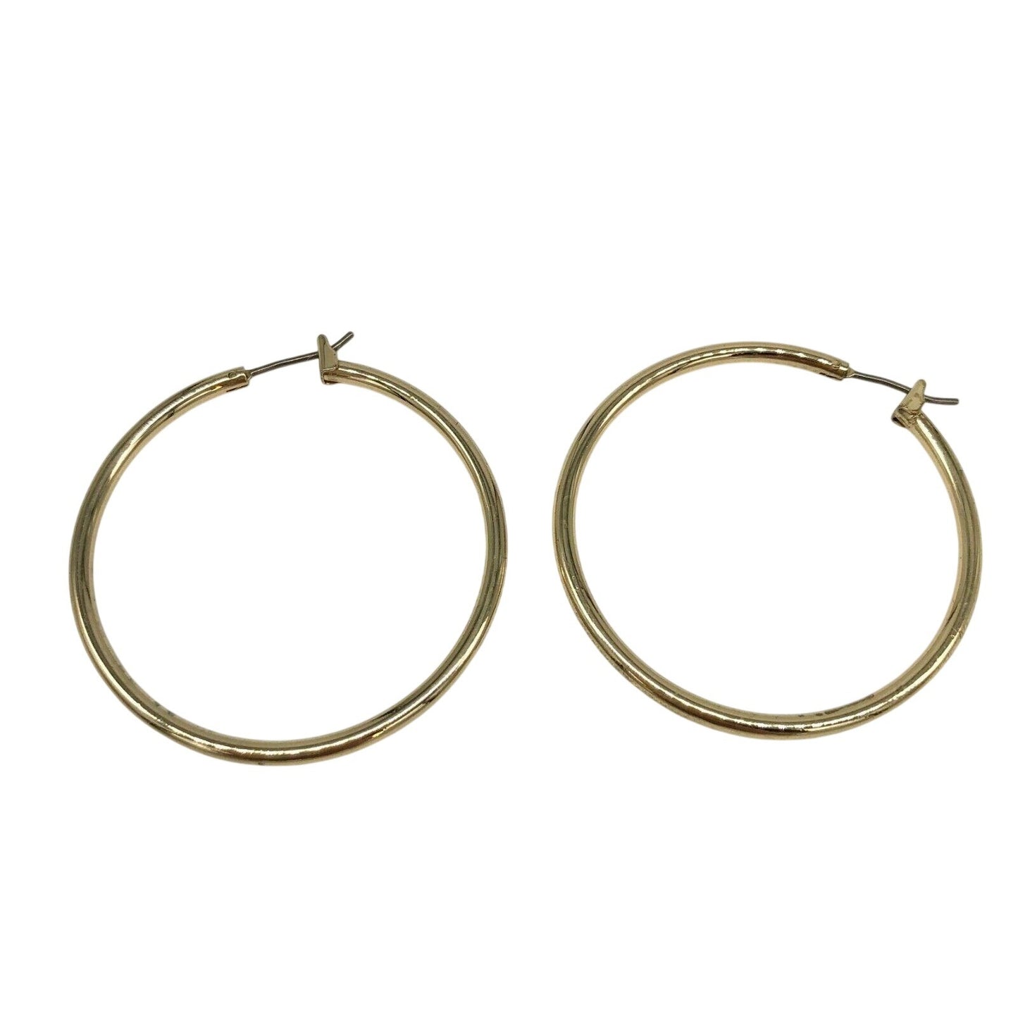 Set Of 3 Hoop Earrings In Gold-Tone With Polished & Braided Designs