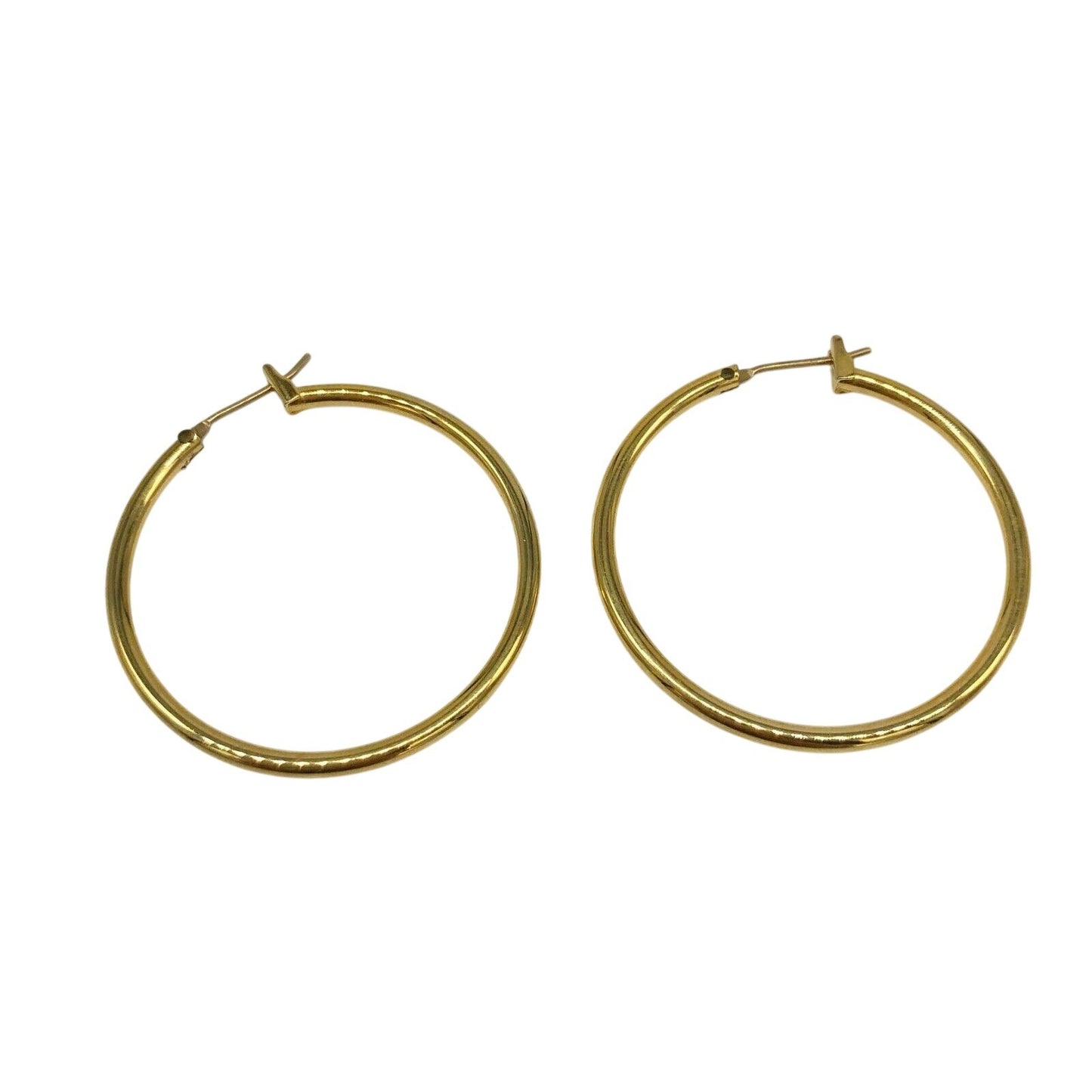Set Of 3 Hoop Earrings In Gold-Tone With Polished & Braided Designs