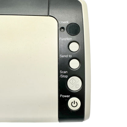 Fujitsu Fi-6130 Document Scanner Multi-Feed Detection With Power Supply Cords