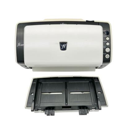 Fujitsu Fi-6130 Document Scanner Multi-Feed Detection With Power Supply Cords