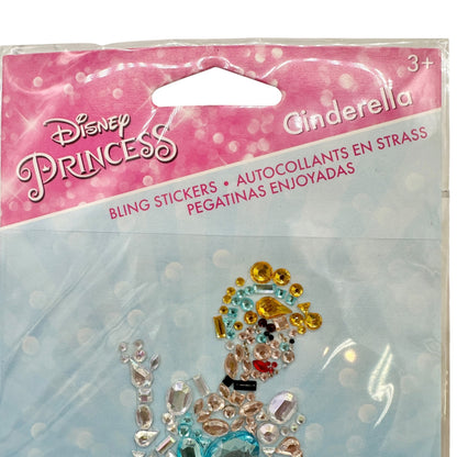 Disney Princess Bling Stickers Cinderella and Belle 1 PC Each Craft Accessory