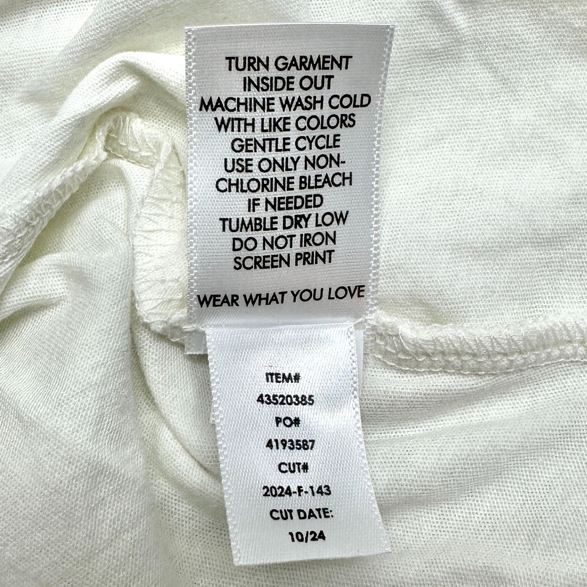 Torrid Let Go Of Expectations Oversized Fit Tunic Tee Blanc De Blanc 1X 14-16