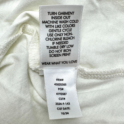 Torrid Let Go Of Expectations Oversized Fit Tunic Tee Blanc De Blanc 1X 14-16