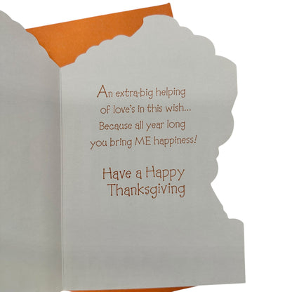 Thanksgiving Greeting Card for Grandma With Orange Envelope Paramount Cards USA