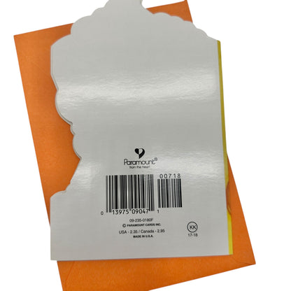Thanksgiving Greeting Card for Grandma With Orange Envelope Paramount Cards USA