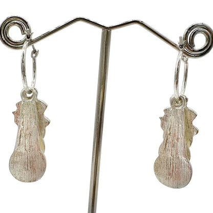 Earrings Pierced Snowman 1.5 Inch Drop Holiday Christmas