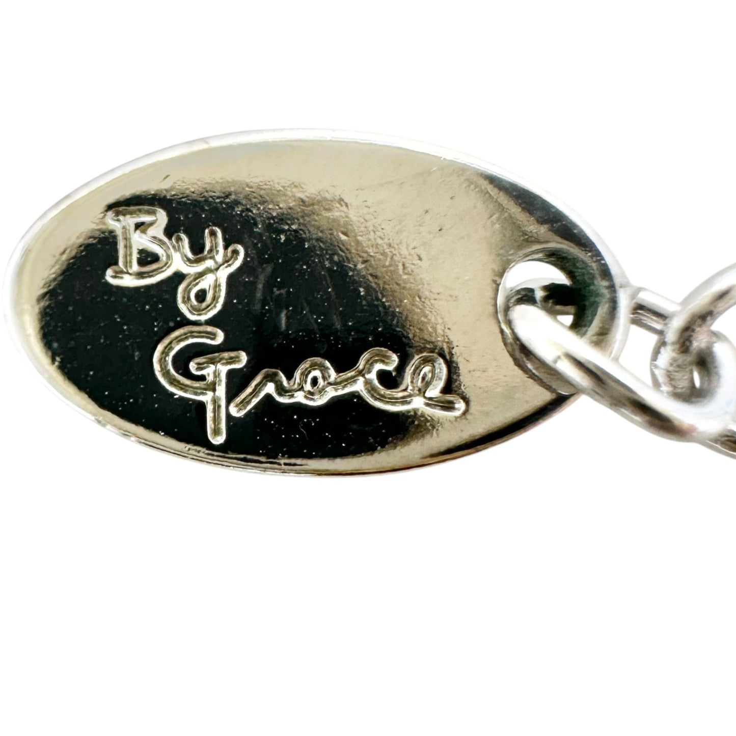By Grace 2 Strand Necklace Black Faceted Silver Tone Beads and Chain Adjustable