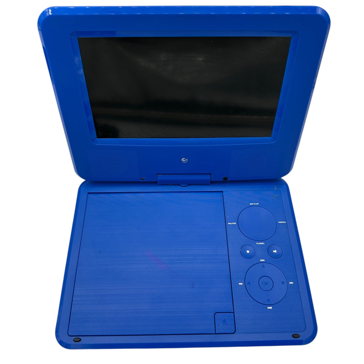Portable DVD Player Bundle With Case Headphones and Accessories Blue EPD707BU