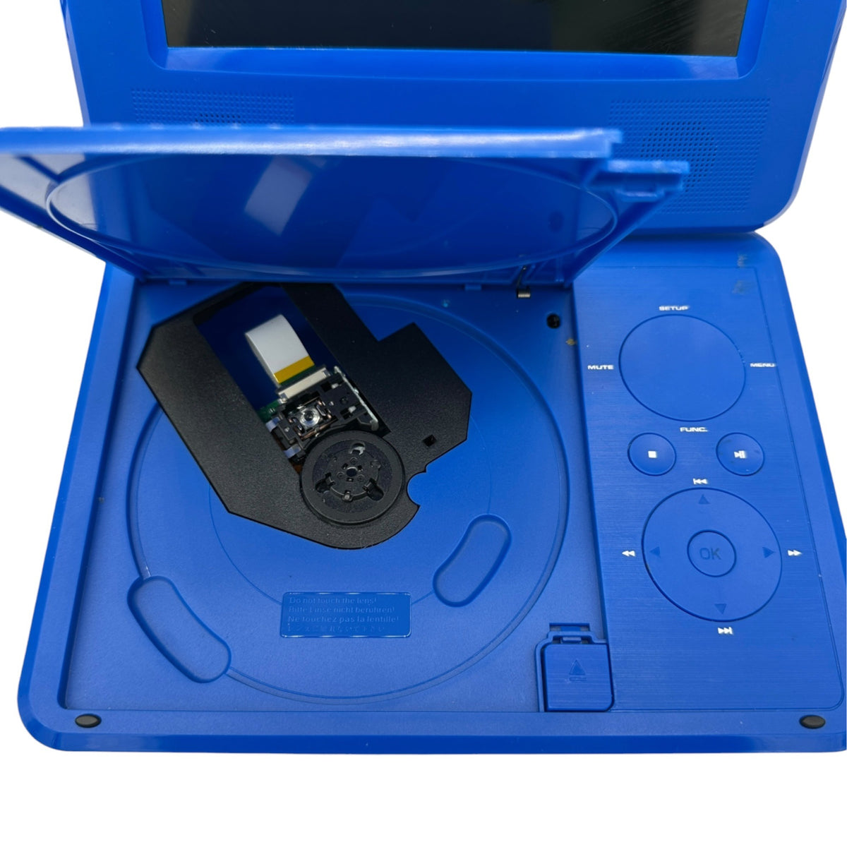 Portable DVD Player Bundle With Case Headphones and Accessories Blue EPD707BU