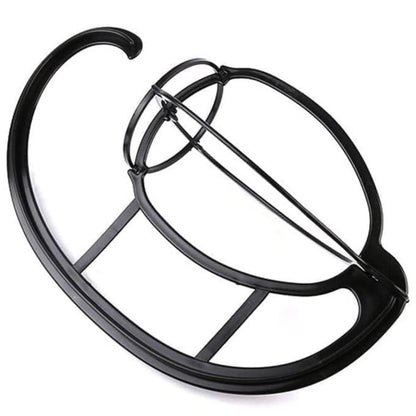 Hanging Wig Stands 4 Pack Black Plastic with Circular Fixing Ring For Storage