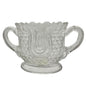 Tulip Honeycomb Etched Glass Sugar Bowl EAPG Antique Childrens Tableware 2.5"H