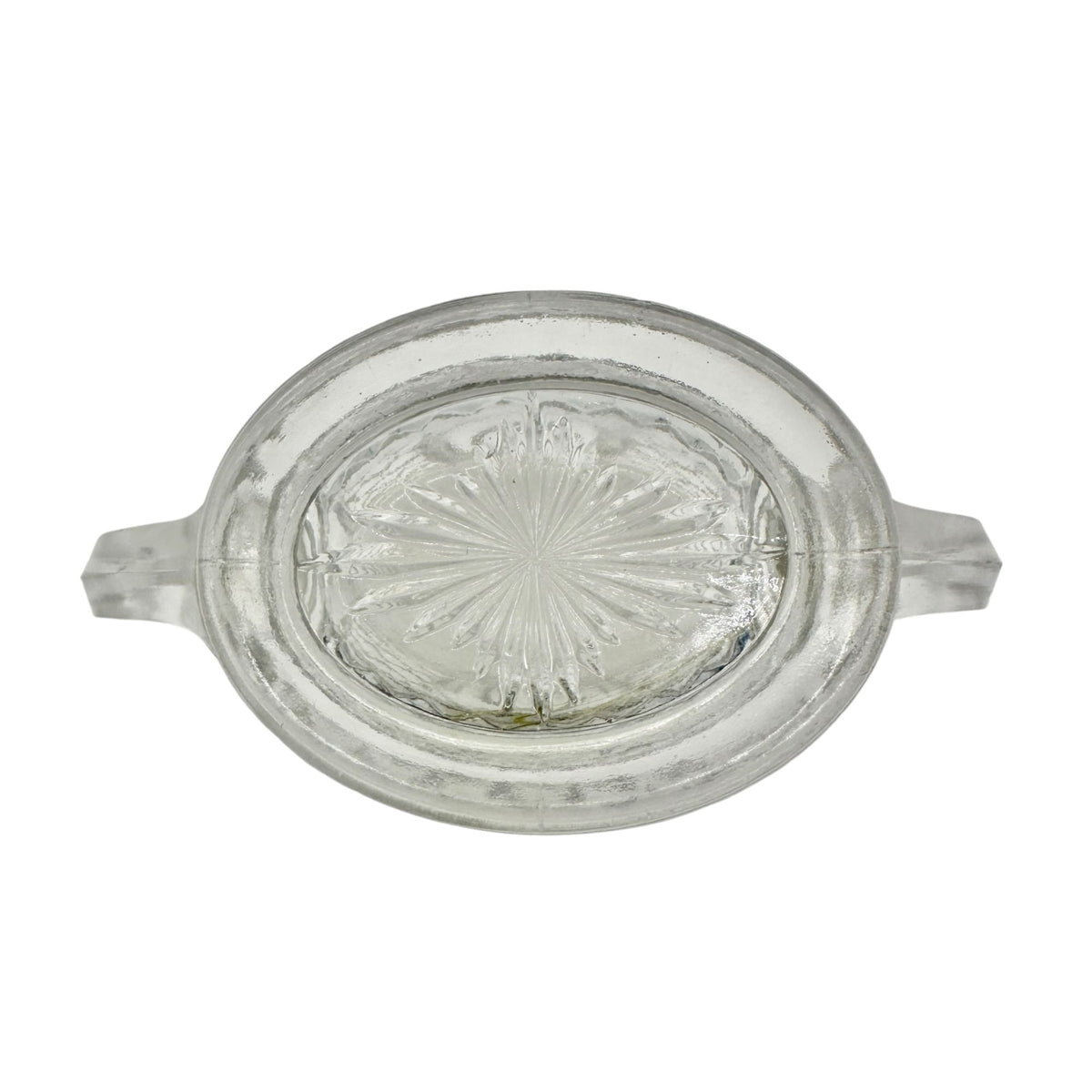 Tulip Honeycomb Etched Glass Sugar Bowl EAPG Antique Childrens Tableware 2.5"H
