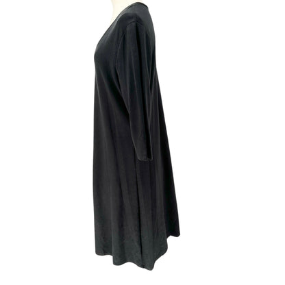 Modern Soul Dress Womens Large Black V-Neck 3/4 Sleeves Comfortable