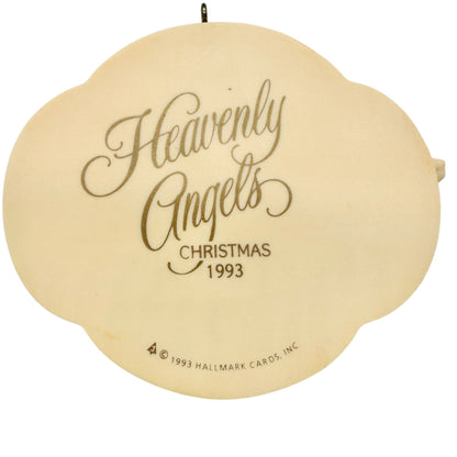 Heavenly Angels Hallmark Keepsake Ornament 1993 Hand Painted Collectors Series