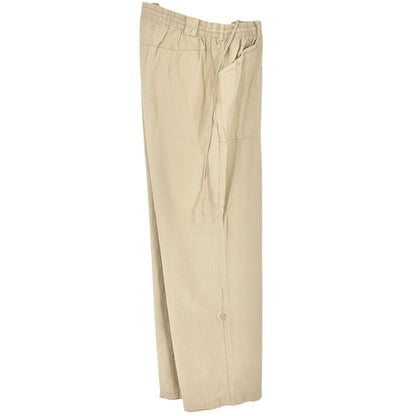 White Stag Plus Roll Tab Pants To Capris Elastic Waist Womens 18W/20W Cotton