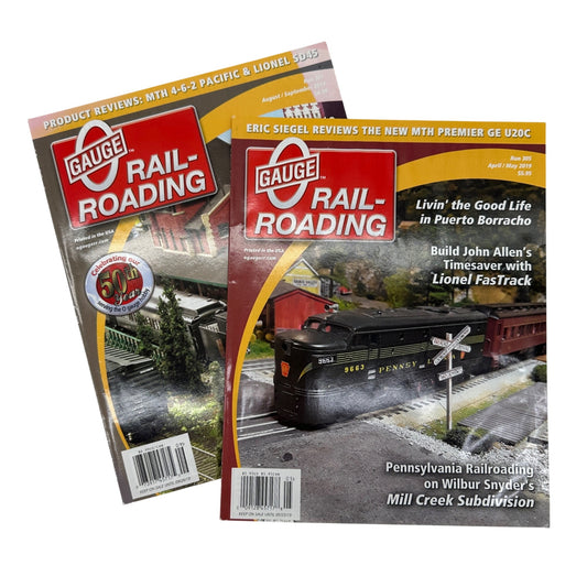 O Gauge Railroading Magazines Run 305 and 307 Model Train Hobbyist 2019 Issues