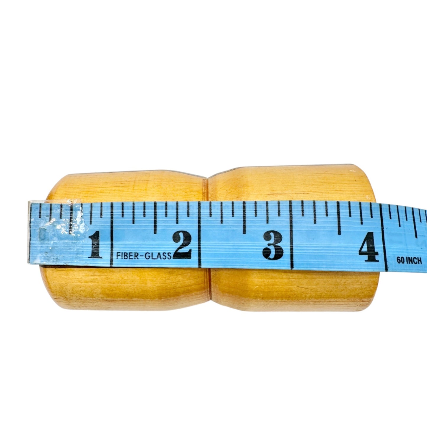 Handcrafted Wooden Salt and Pepper Shakers Two Tone Design Rustic 4 Inch Tall