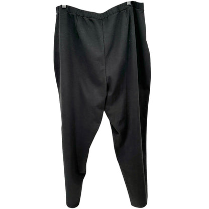 Studio Works Woman Pants 3X Black Stretch Pants High Waist Tapered Leg Pockets