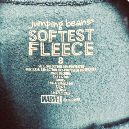 Jumping Beans Amazing Spider-Man Sweatshirt Boys Size 8 Blue Marvel Fleece LS