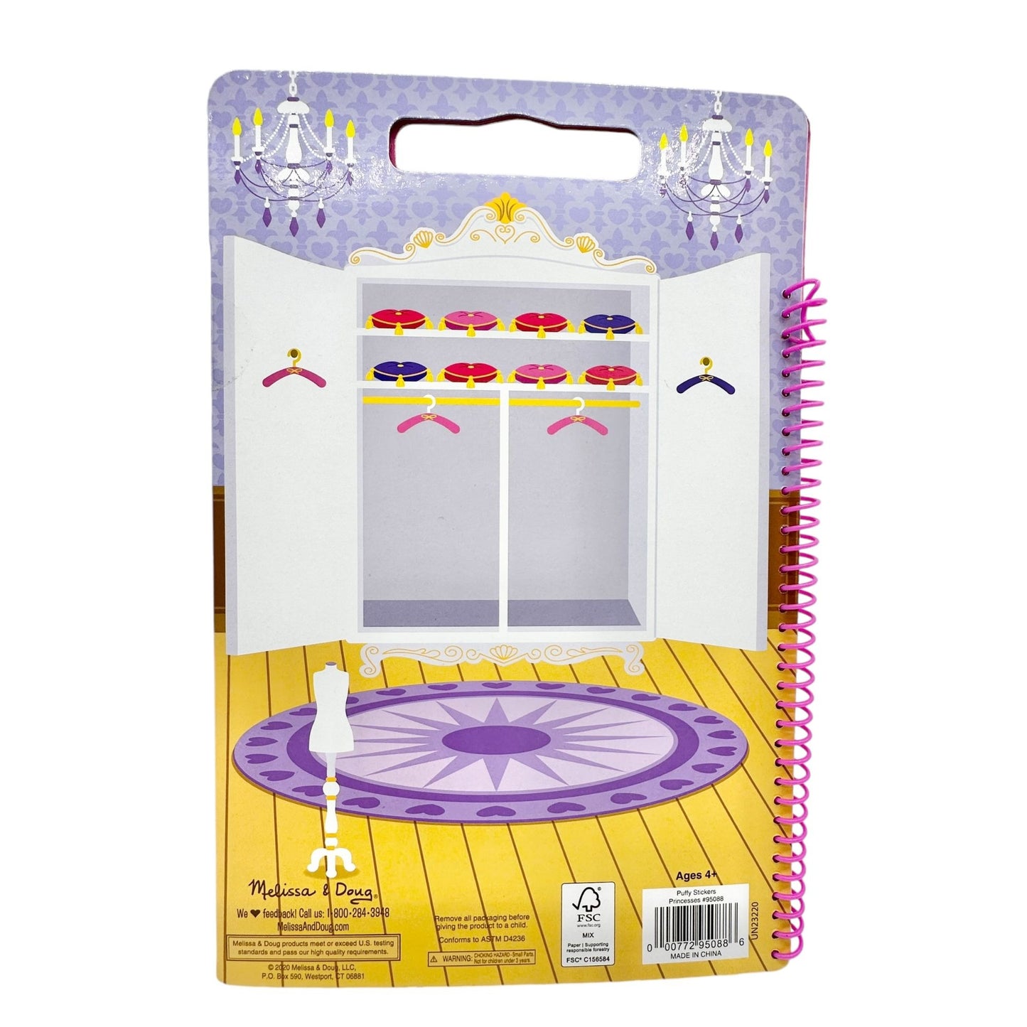 Melissa & Doug Princess Puffy Stickers & Crayola Silly Scents Activity Bundle