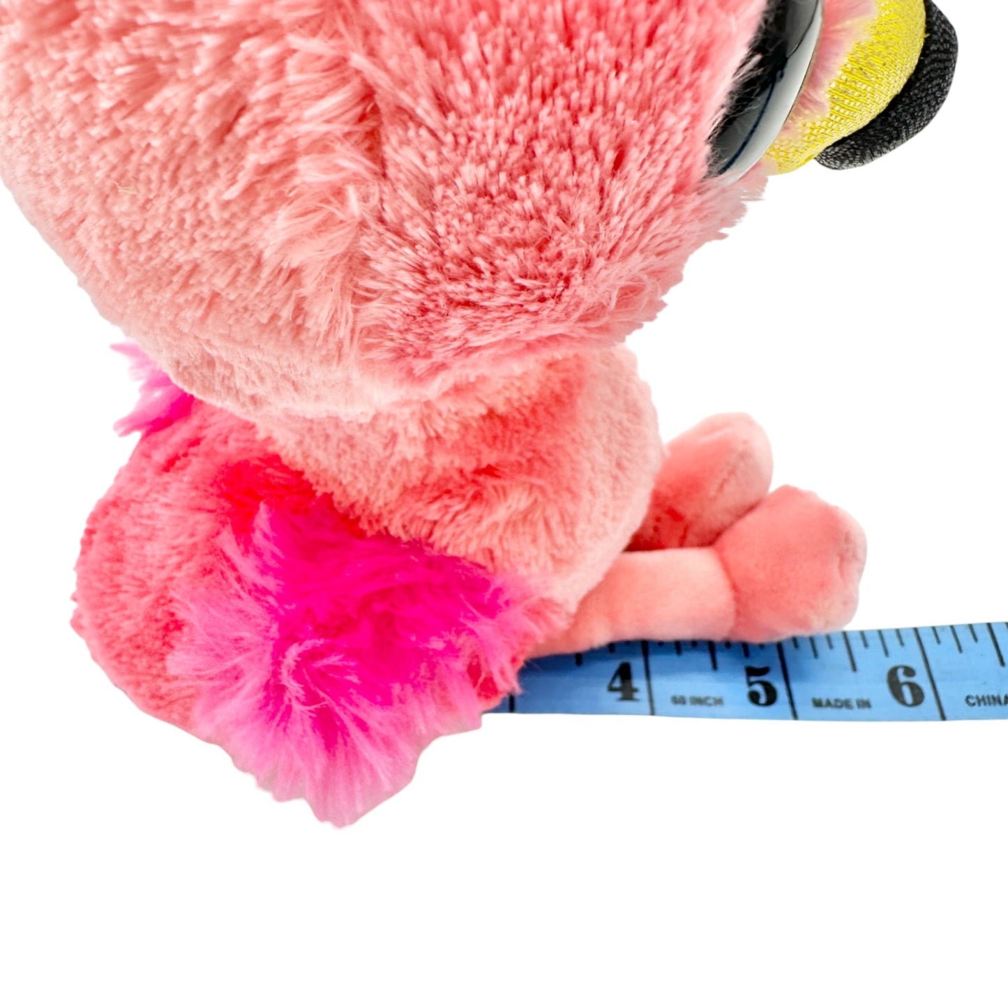 Ty Beanie Boos Gilda Flamingo Plush Soft Collectible Stuffed Animal Wispy Pink