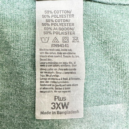 Leave It Better Graphic T-Shirt Green Plus 3XW Cotton Blend by Instant Message