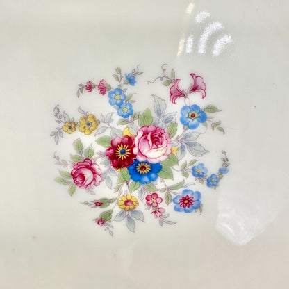 Royal Ivory KPM Set Of 5 Bowls Cream Gold Trim Floral Pattern Germany 8.5 inch