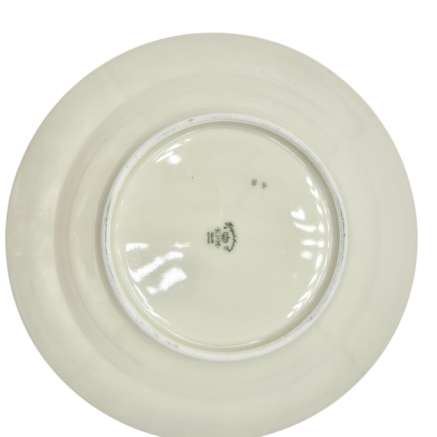 Royal Ivory KPM Set Of 5 Bowls Cream Gold Trim Floral Pattern Germany 8.5 inch