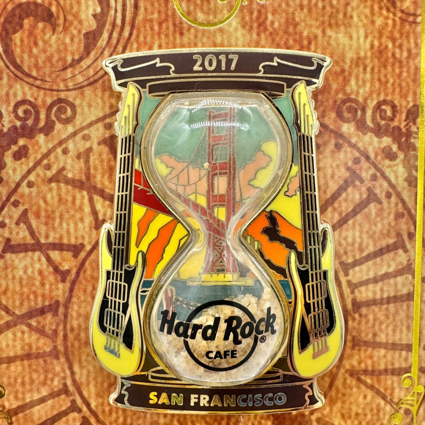 Hard Rock Cafe Pin San Francisco 2017 Sand Clock Series Limited Ed Collectible