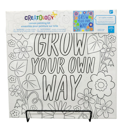 Creatology Canvas Painting Kit 10x10 Grow Your Own Way With Art Supplies NIP