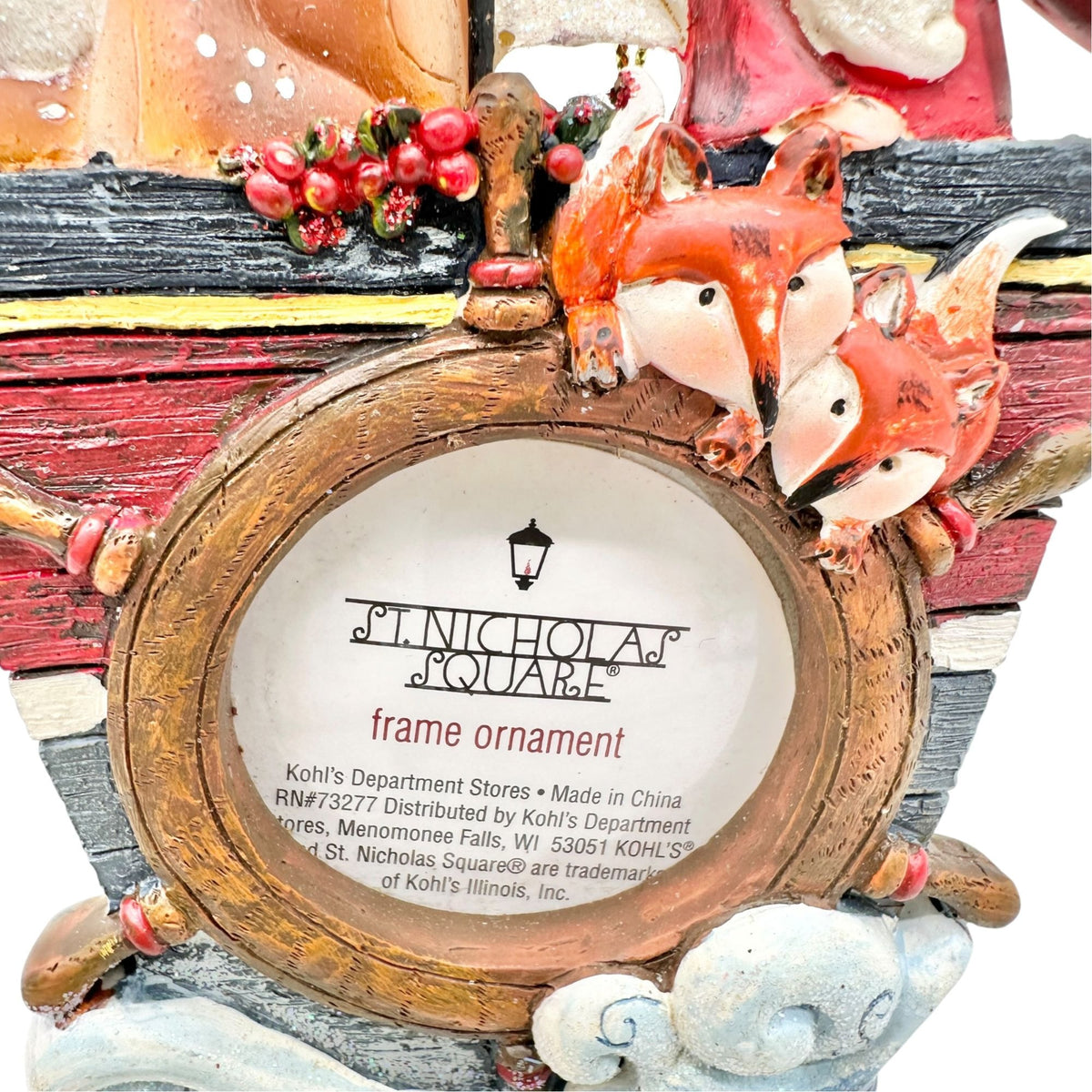 Ship Santa Frame Ornament by St Nicholas Square NEW Christmas Holiday