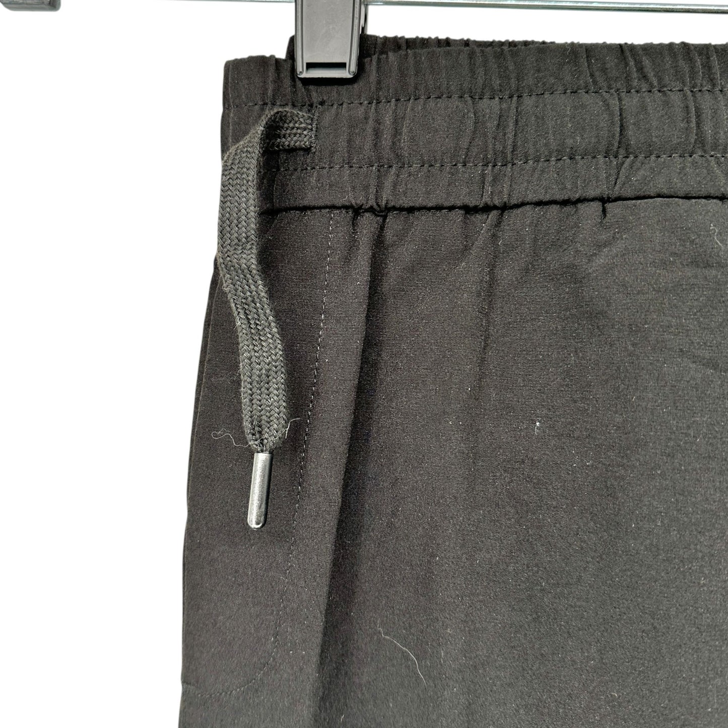 Cargo Jogger Pants Womens XL Black Elastic Waist Pockets Polyester Lightweight