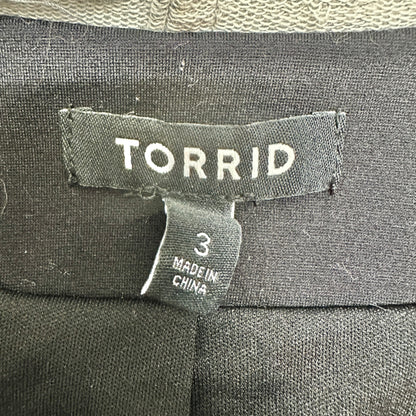 Torrid Size 3 Black Blazer With Gray Hoodie Insert Front Pockets Casual Chic 3X