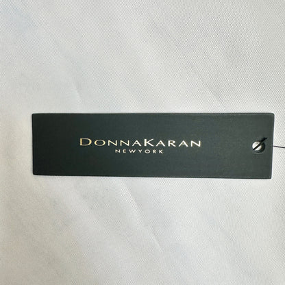 Donna Karan New York Dress Size 16 Watercolor Sleeveless A-Line Gold White Lined