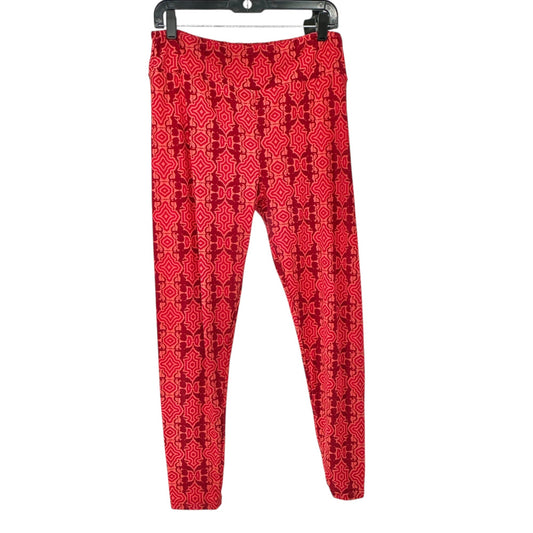 LuLaRoe Leggings Womens Tall and Curvy Red Cupid Valentines Pattern Stretch